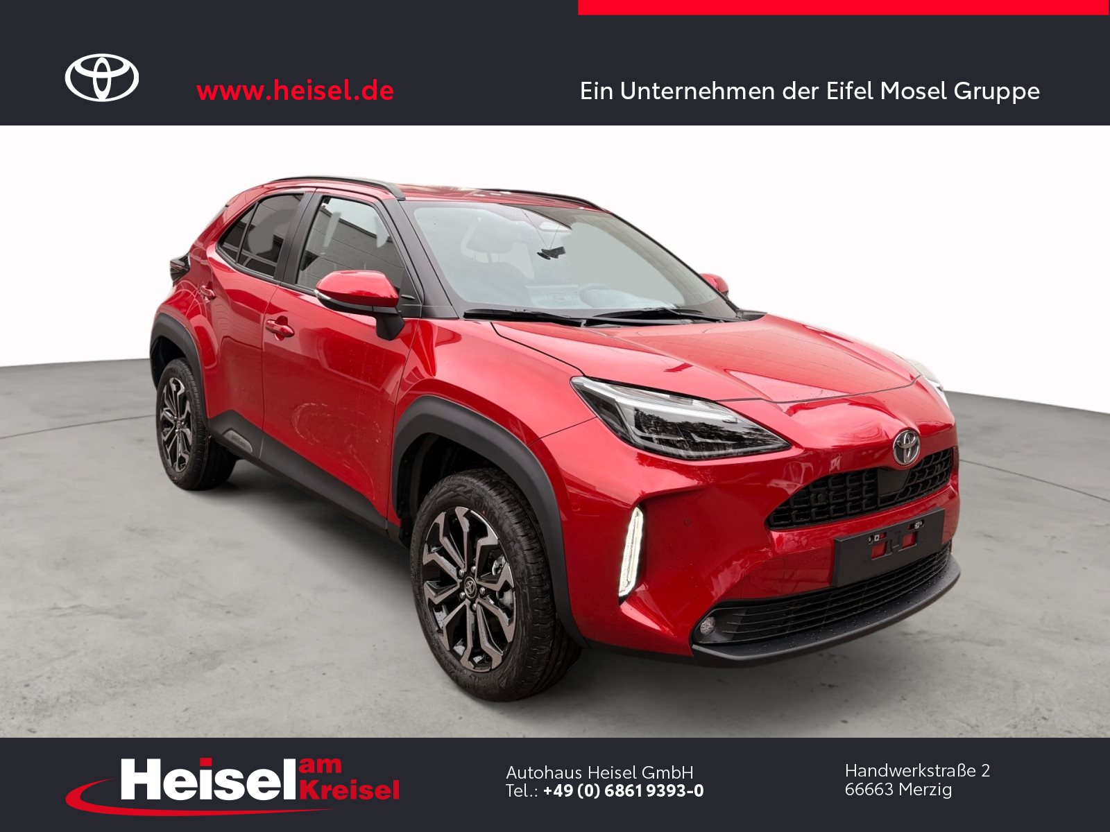 Foto 1 - Toyota Yaris Cross Hybrid FWD Teamplayer/Safety-Paket/Winter-Paket, karminarot