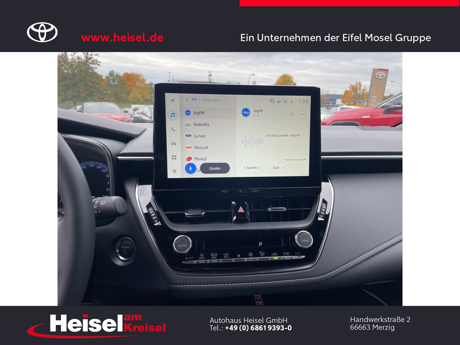 Foto 1 - Corolla Touring Sports 1,8 Hybrid Teamplayer/Technik-Paket, MYSTICSCHWARZ