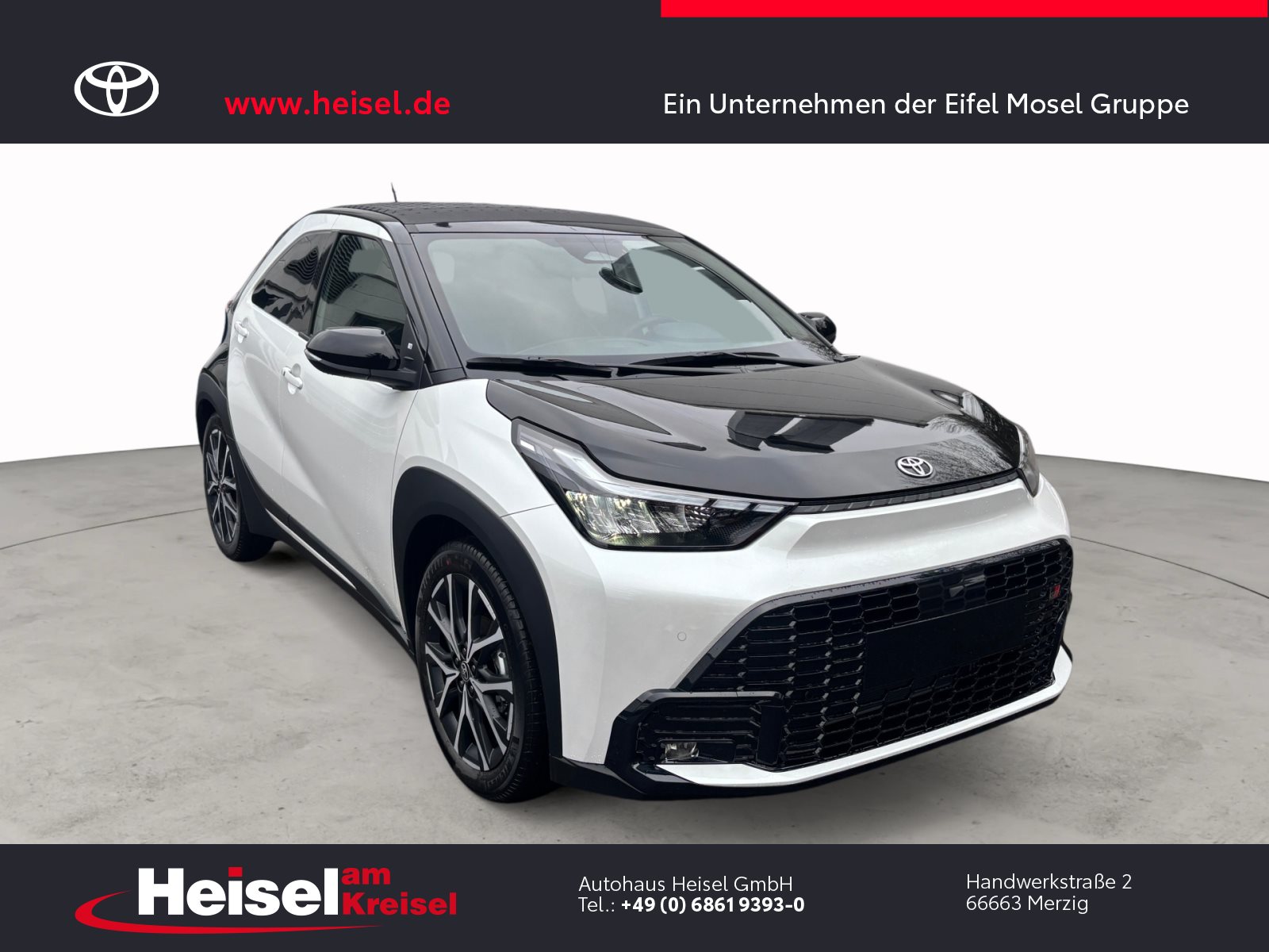 Foto 1 - Toyota Aygo X 1,5 Hybrid GR Sport/Premium-Canvas-Faltdach/JBL, Platinum White Pearl / Black