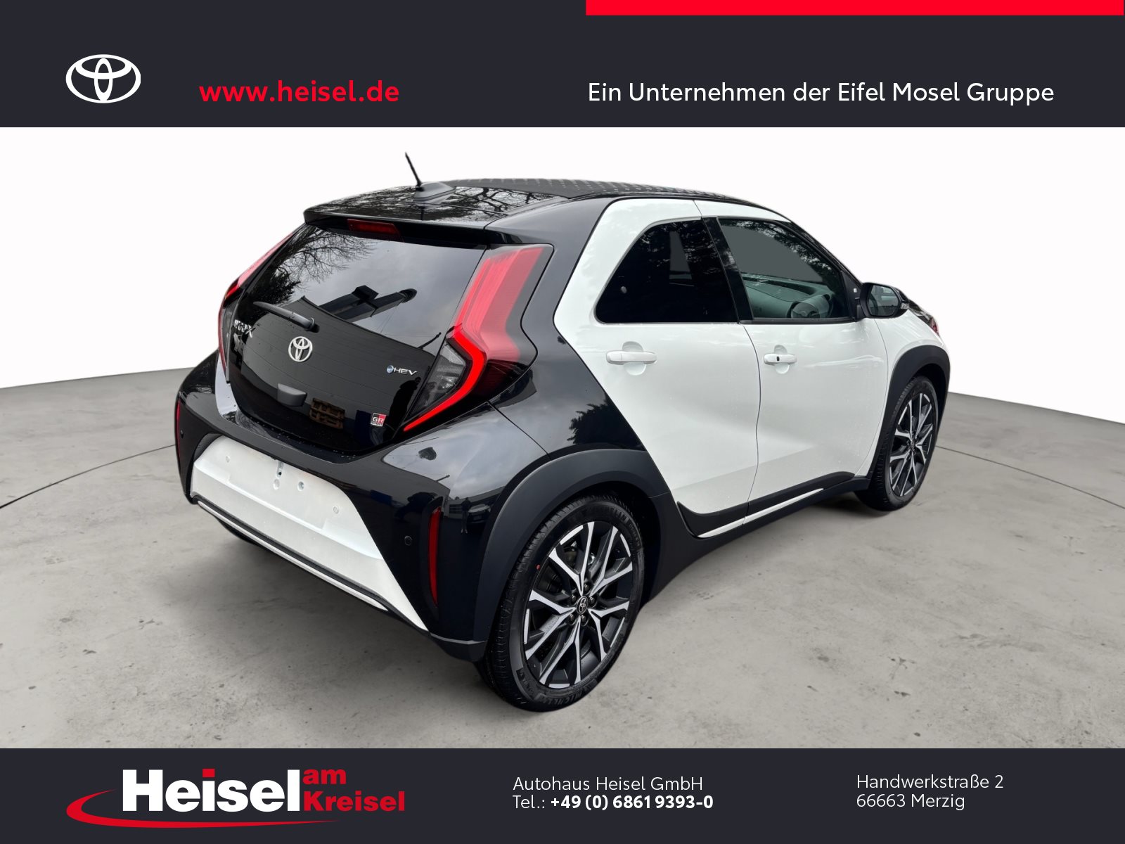 Foto 1 - Toyota Aygo X 1,5 Hybrid GR Sport/Premium-Canvas-Faltdach/JBL, Platinum White Pearl / Black